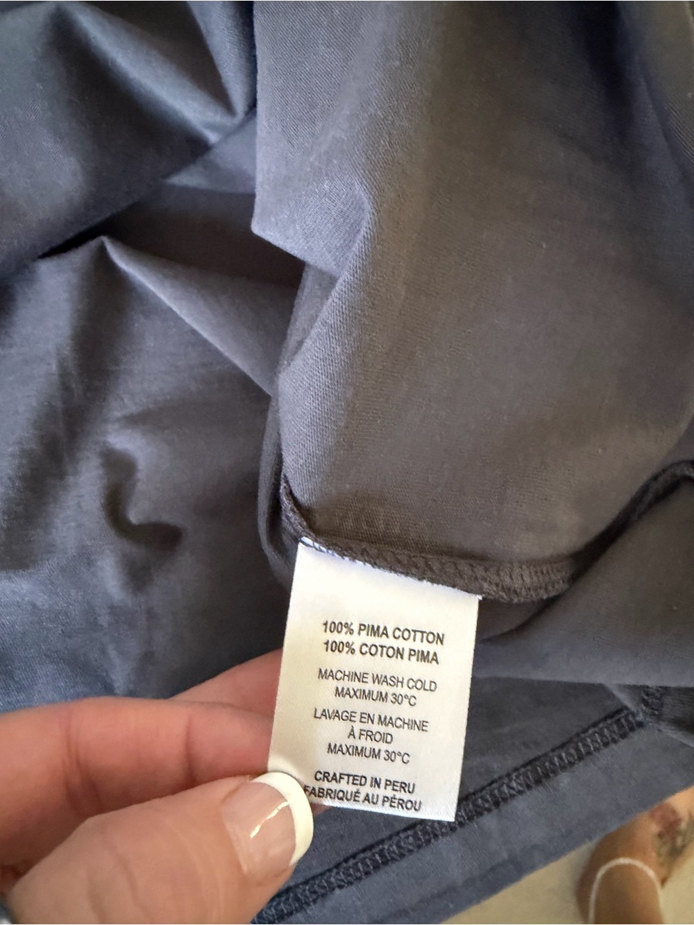 100% Pima Cotton Project Life Women’s NSB (Not So Basic) Tee in Obsidian - Picture 4 of 6